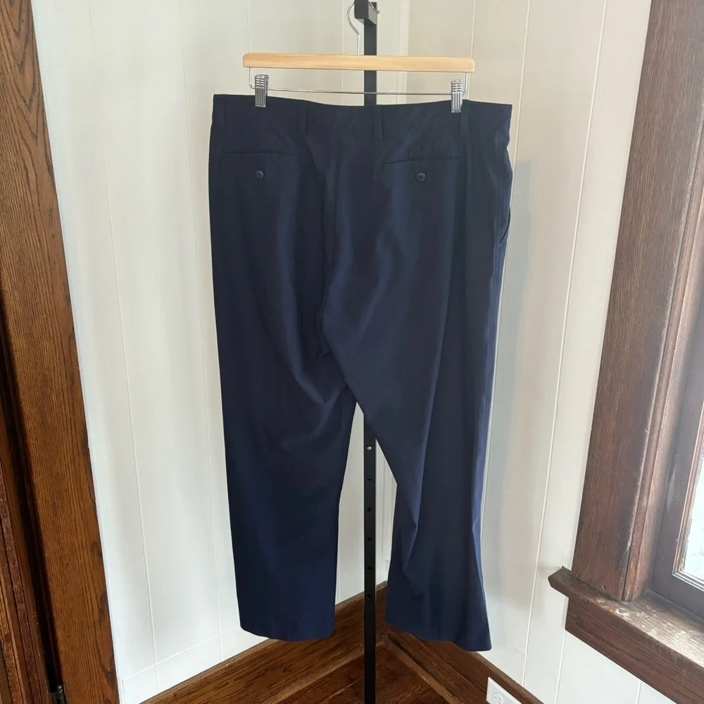 FootJoy FJ Blue Flat Front Chino Stretch Performance Sporty Golf Pants Men 38x30 - Picture 2 of 8